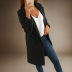 Eleganter Damenmantel mit Revers im modernen Stil - Irina