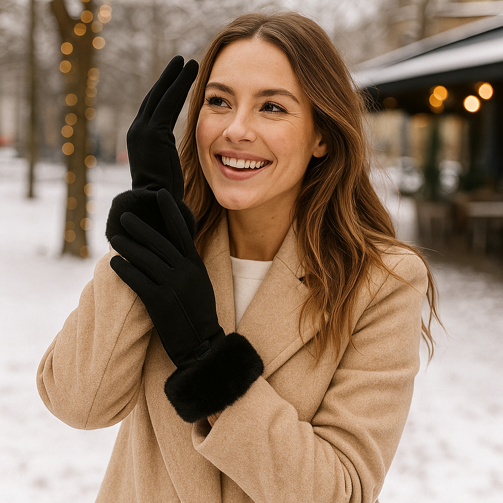 Gefütterte Damen Winterhandschuhe Soft Finish - Lykke