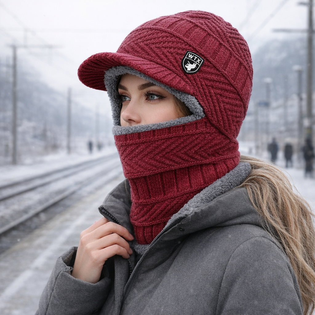 Unisex-Wintersturmhaube aus Strick - Moab