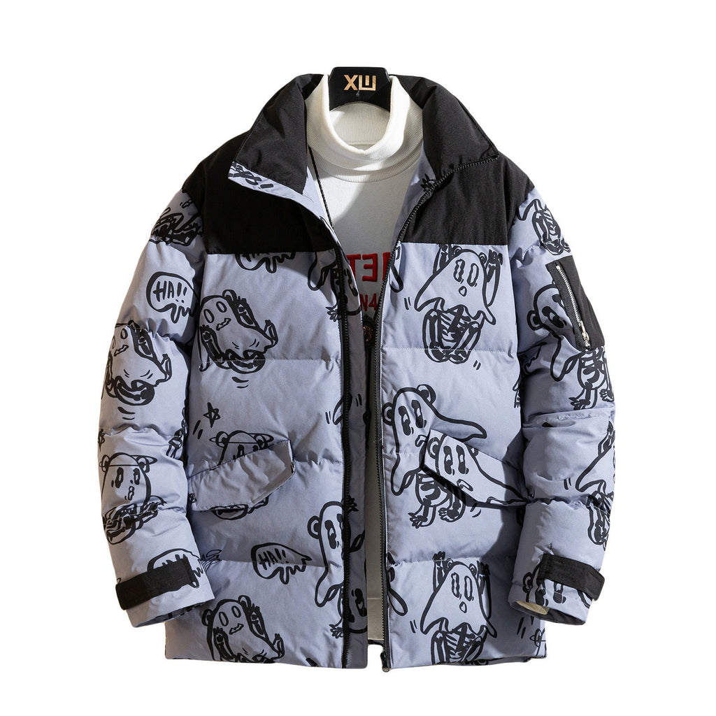 Bedruckte Steppjacke - Mauro