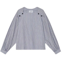 Mar - Chemise rayée avec détail de boutons