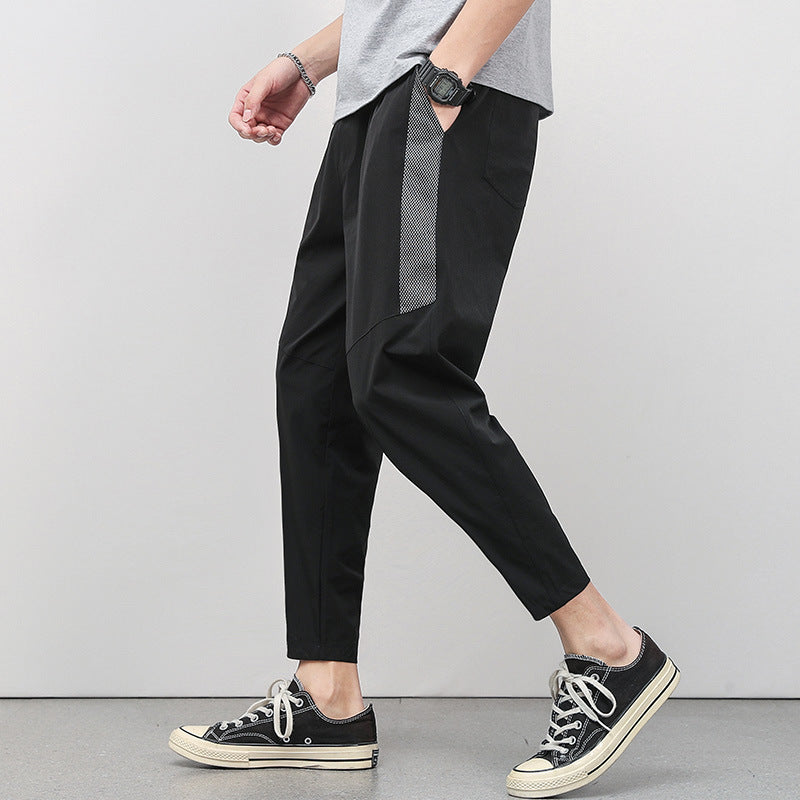 Konisch zulaufende Herrenhose mit Gummizug am Saum - Lucas