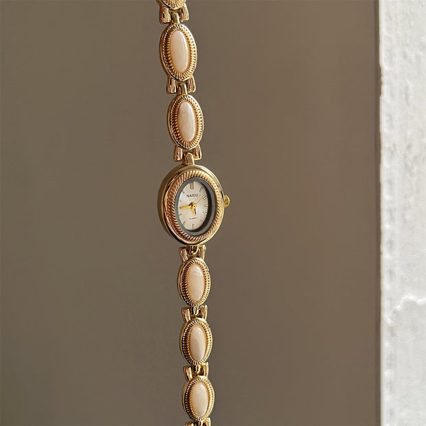 Bijoux femme montre bracelet avec détail ovale - Alviera