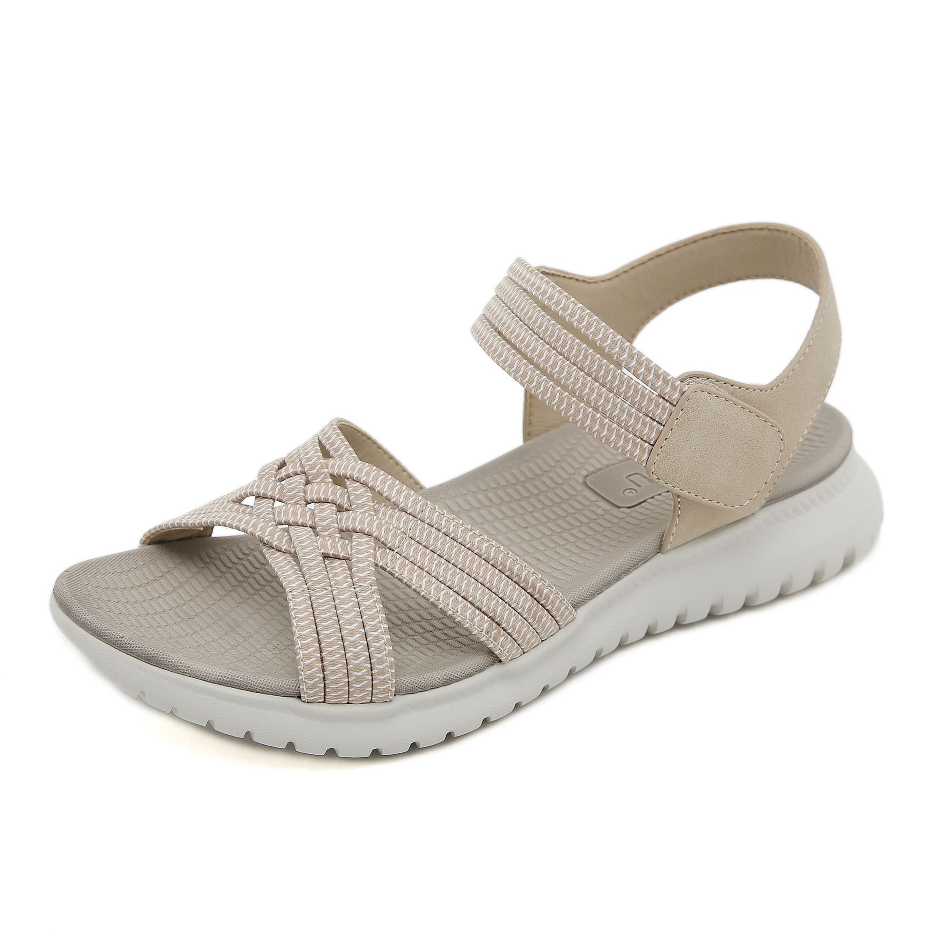 Orthopädische Damensandalen mit elastischen Laufriemen - Valery