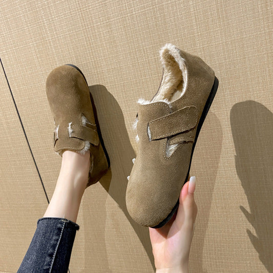 Clog-Schuhe für Frauen mit Plüschfutter - Yadhi
