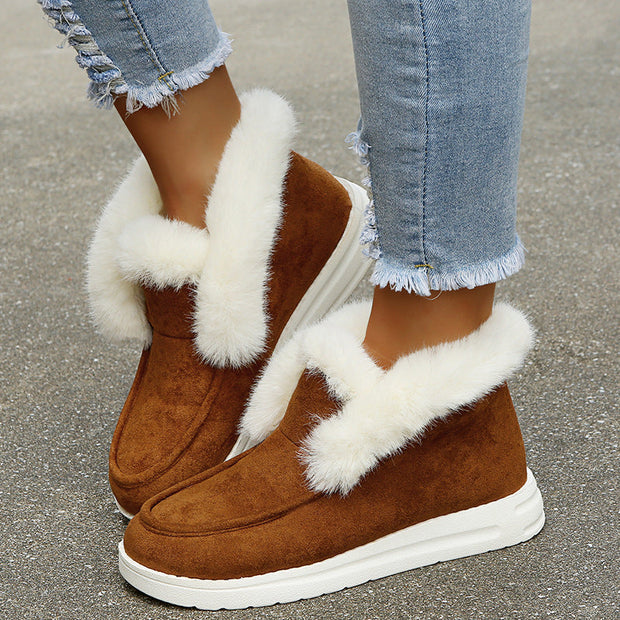 Nissa - Chaussures D'hiver Chaudes en Daim
