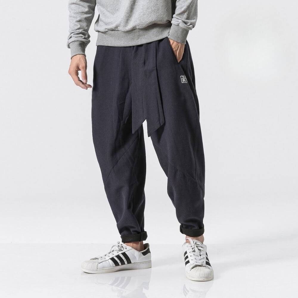 Herren-Baggy-Hose aus Leinen - Iker