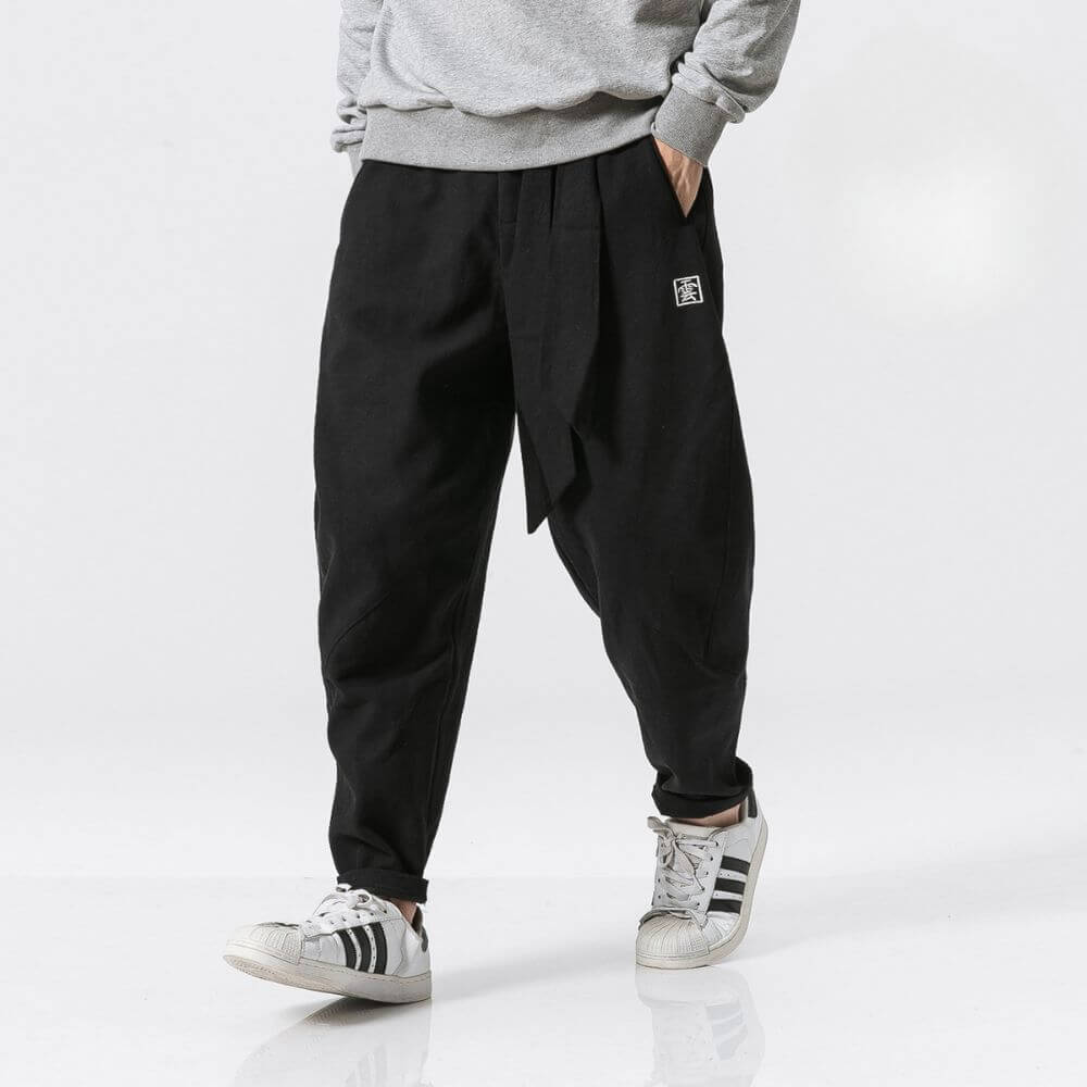 Herren-Baggy-Hose aus Leinen - Iker