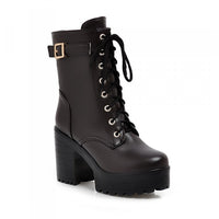 Uhsha - Bottines à lacets et boucle