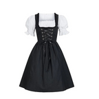 Damen Schwarz Oktoberfest Dirndl Kleid - Margarete
