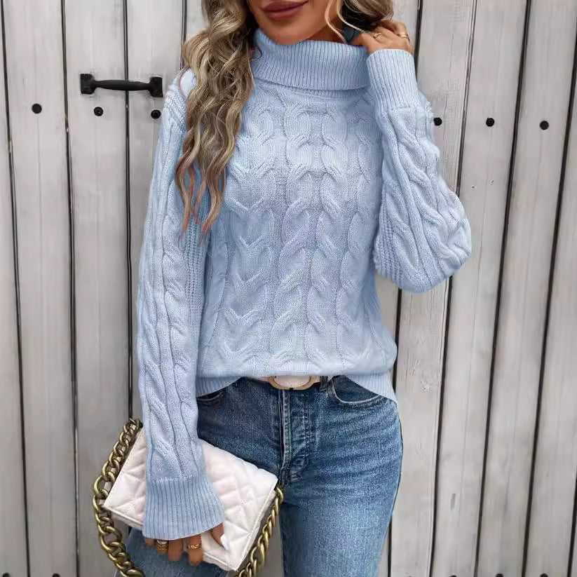 Damen-Rollkragenpullover aus Strick - Freja