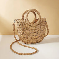 Sac à main pour femmes avec anses rondes de style plage - Noa