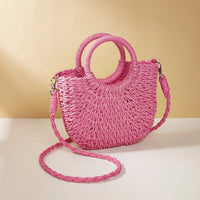 Sac à main pour femmes avec anses rondes de style plage - Noa