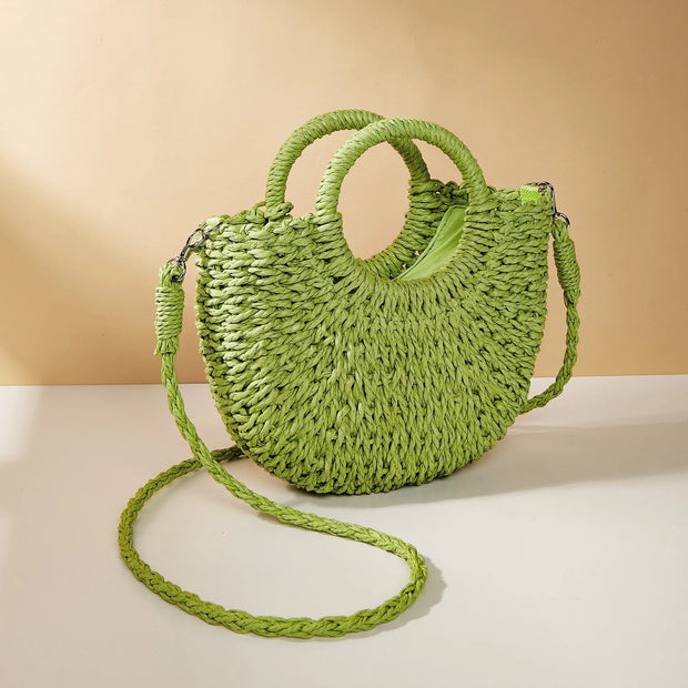 Sac à main pour femmes avec anses rondes de style plage - Noa