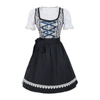 Damen Moderne Blau Oktoberfest Dirndl Kleid - Annemarie
