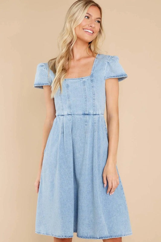 Inés - Robe en denim
