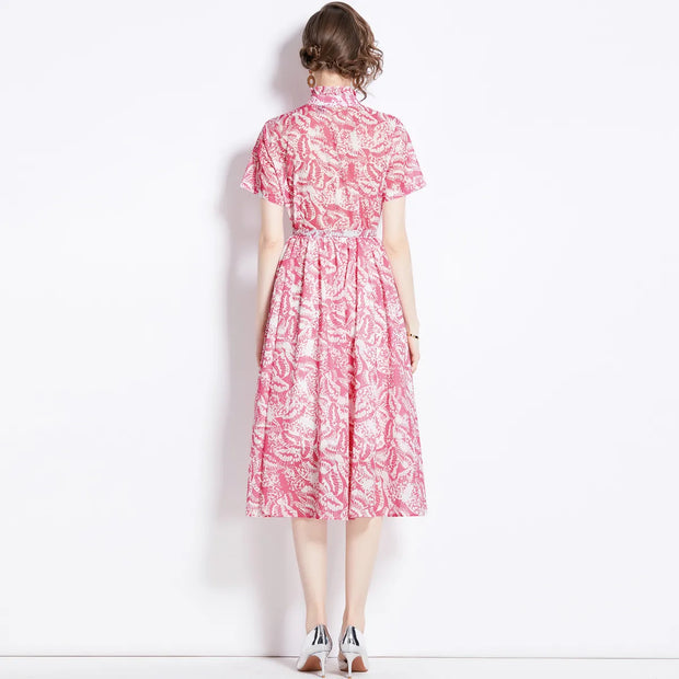Candy - Robe imprimée à manches courtes pour femmes