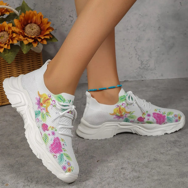 Amelia - Baskets tricotées imprimées