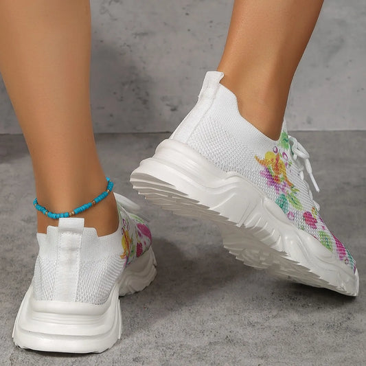 Amelia - Baskets tricotées imprimées