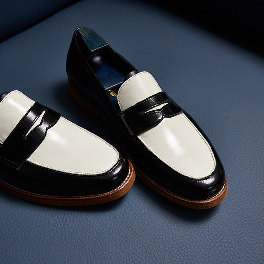 Mocassins en cuir véritable de style classique pour hommes - Whitmore