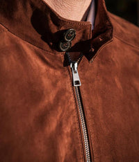 Jonas - Manteau en daim décontracté de couleur solide
