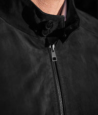 Jonas - Manteau en daim décontracté de couleur solide