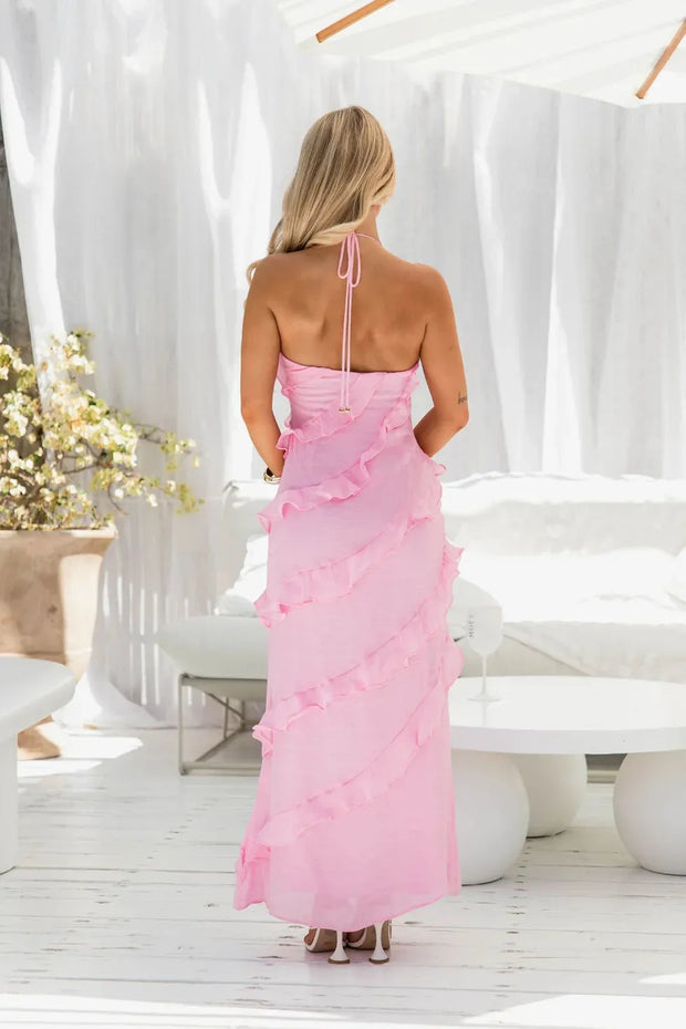 Ayla - Robe longue dos nu à la coupe élégante