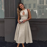 Hilary - Robe longue à découpes Bohemio