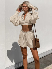 Yaiza - Ensemble deux pièces décontracté de style minimaliste