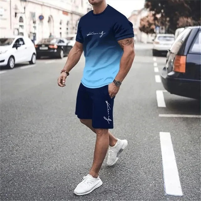 Sportliches Herrenset im modernen urbanen Stil aus atmungsaktivem Stoff - Mauro
