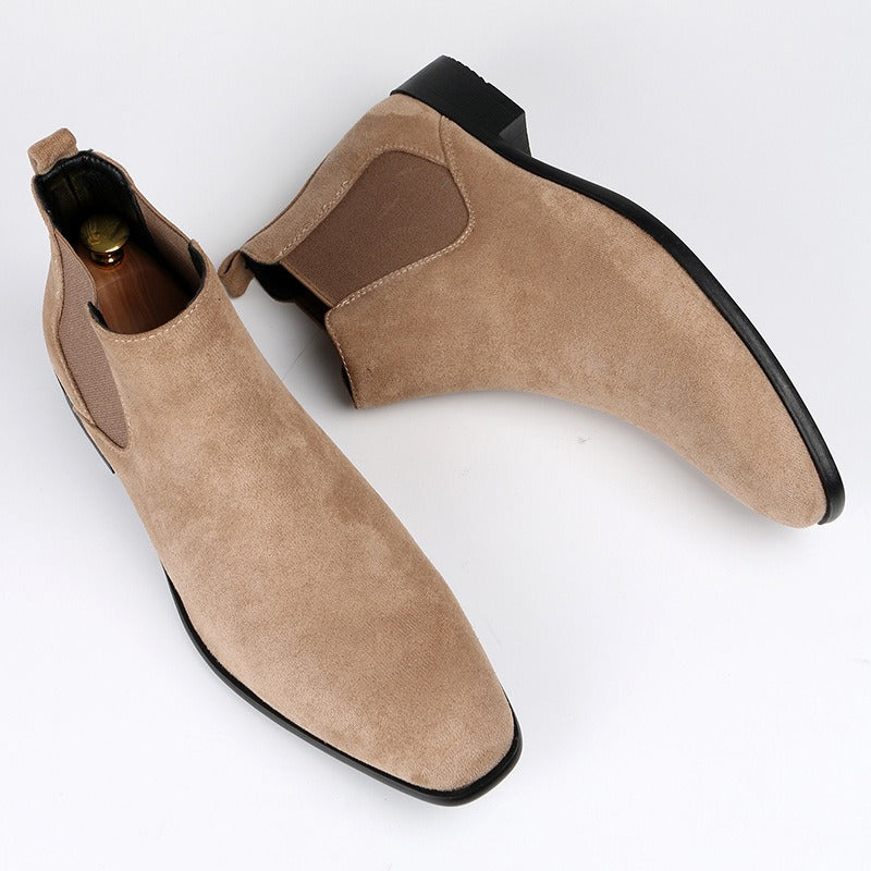 Herren Chelsea-Stiefel aus Wildleder mit quadratischer Spitze - Álvaro
