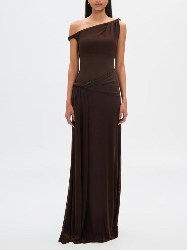 Elena - Robe longue en maille