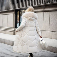Manteau long matelassé à capuche - Isolde