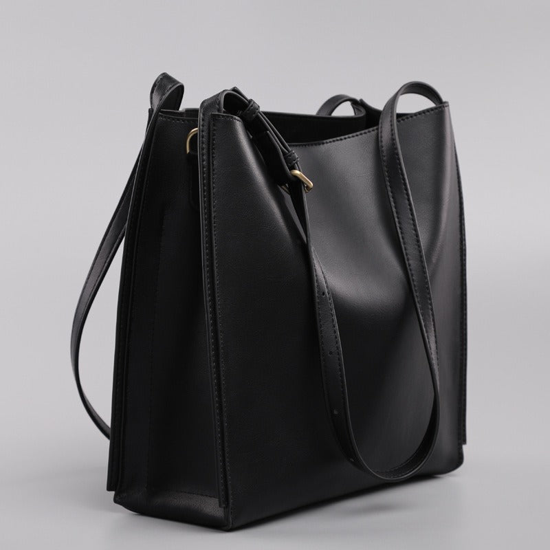 Damen-Shopper-Tasche aus Kunstleder mit strukturiertem Design - Natalia