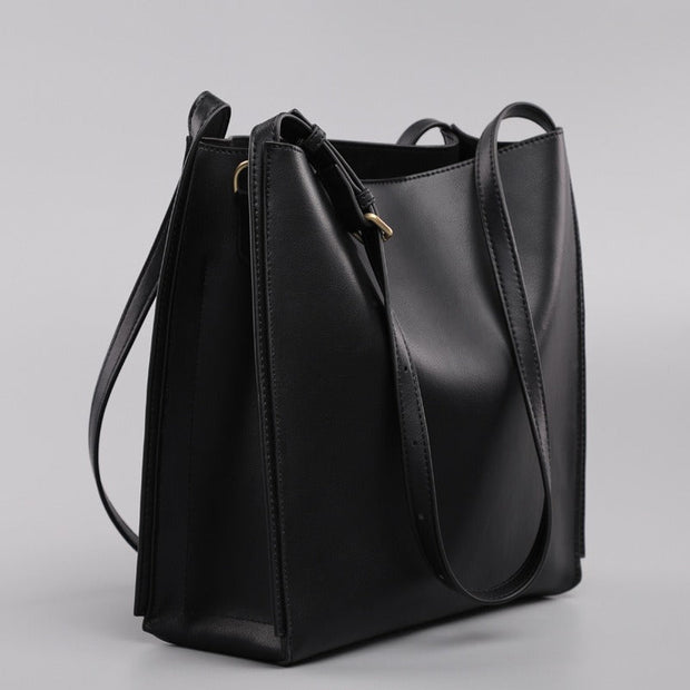 Sac shopper pour femme en cuir synthétique au design structuré - Natalia