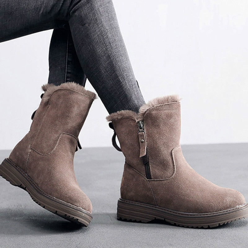 Winterstiefeletten mit Wildledereffekt - Kaelis