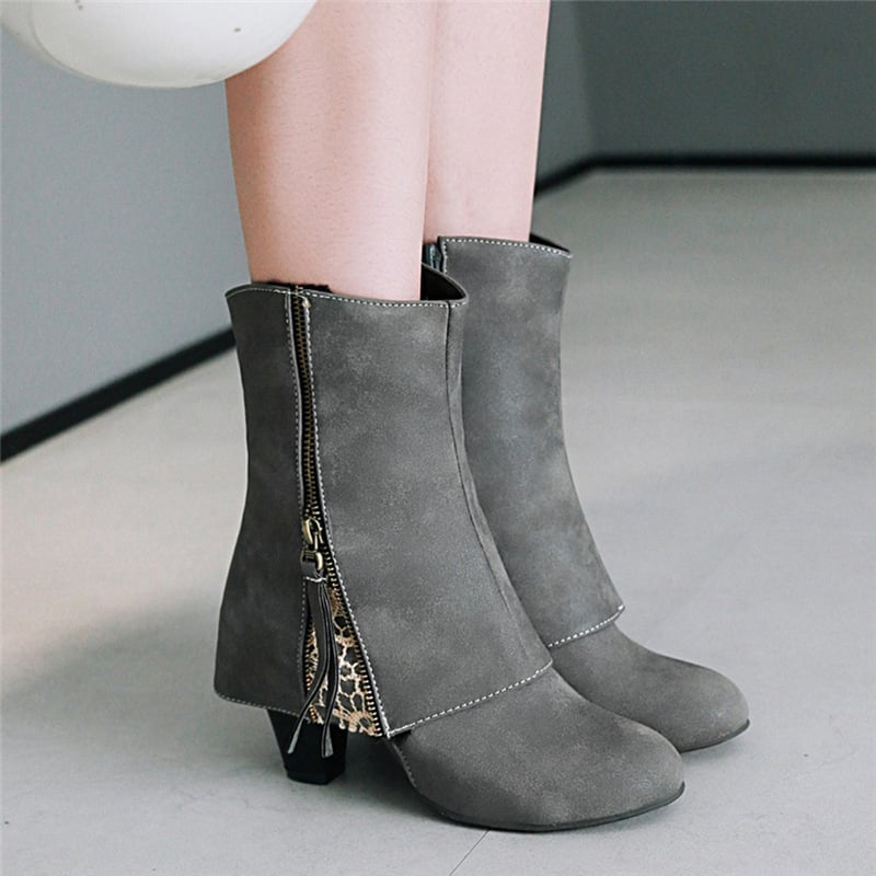 Damen-Stiefeletten im Retro-Stil - Livanne