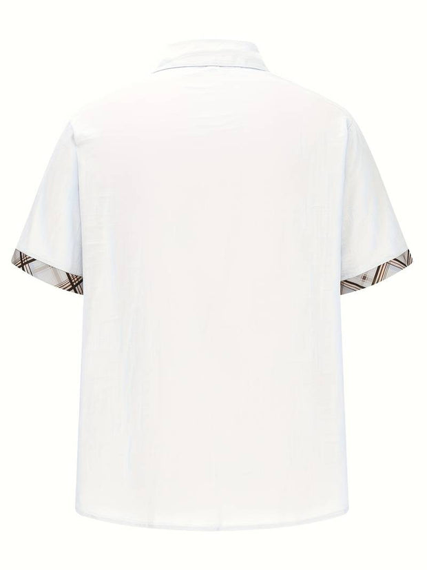 Michael - Chemise traditionnelle élégante avec impression graphique à carreaux