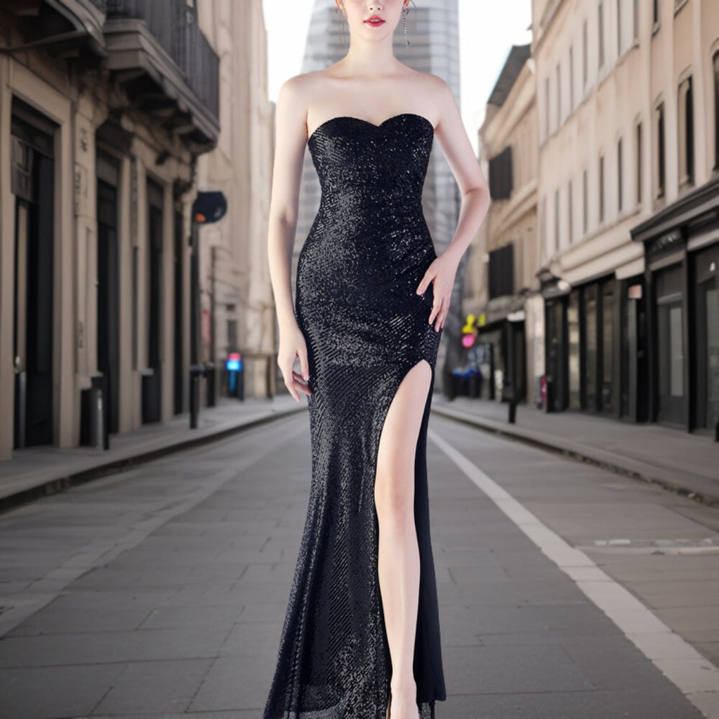Zita - Eleganter Funkelnder Abendkleid