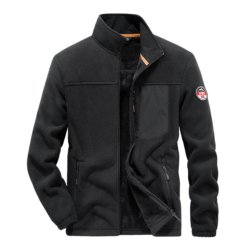 Leichte Herrenjacke mit Fleece-Effekt - Renlo