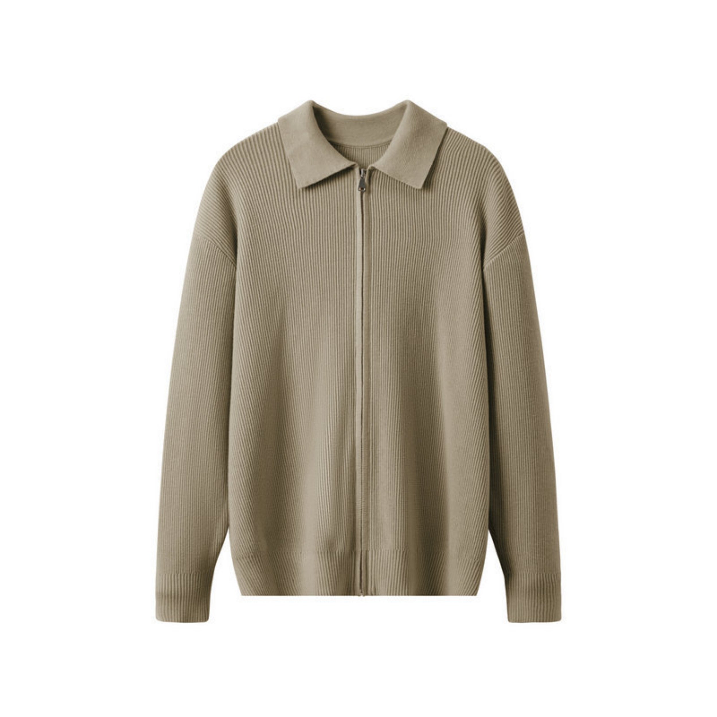 Herrenstrickjacke mit Kragen - Franco