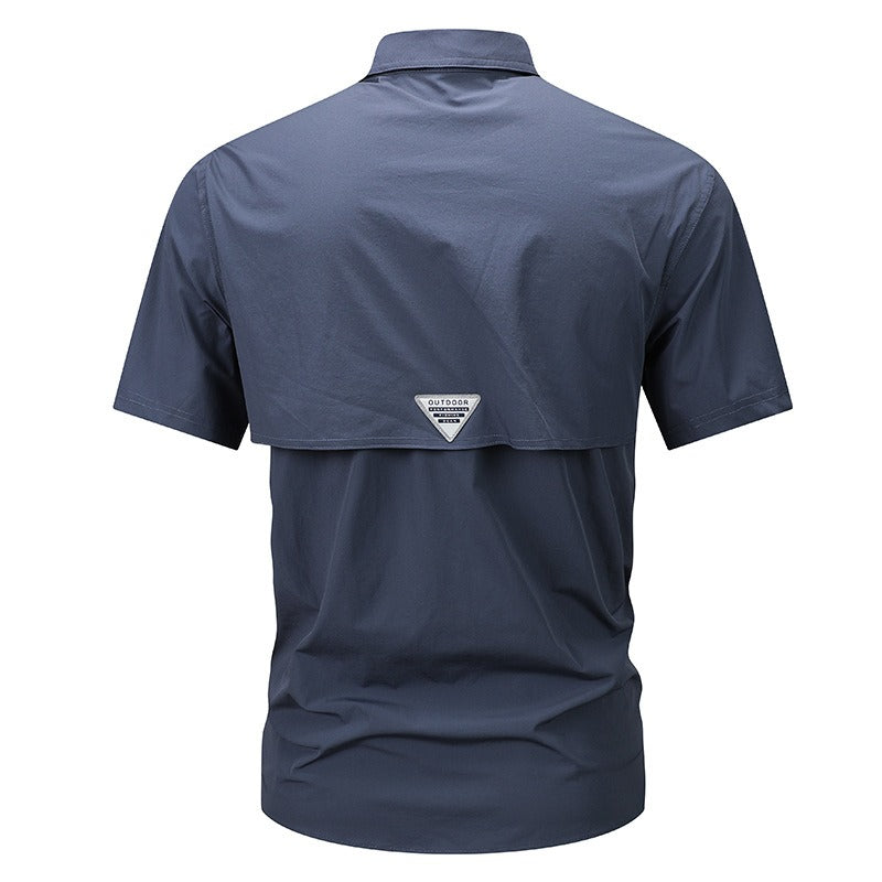 Kurzarmhemd aus technischem Polyester für Herren - Mateo