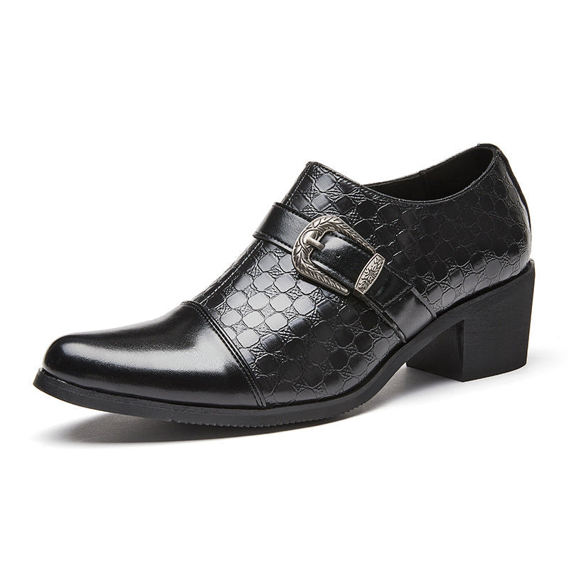 Herrenschuhe mit seitlichem Reißverschluss und Schnalle - Mirex