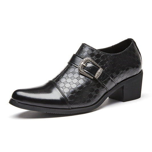 Chaussures habillées pour hommes avec fermeture éclair latérale et boucle - Mirex