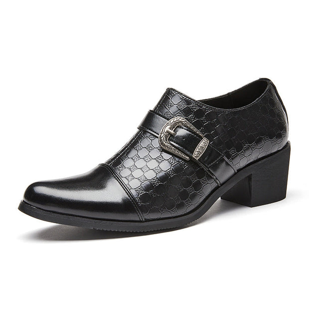 Herrenschuhe mit seitlichem Reißverschluss und Schnalle - Mirex