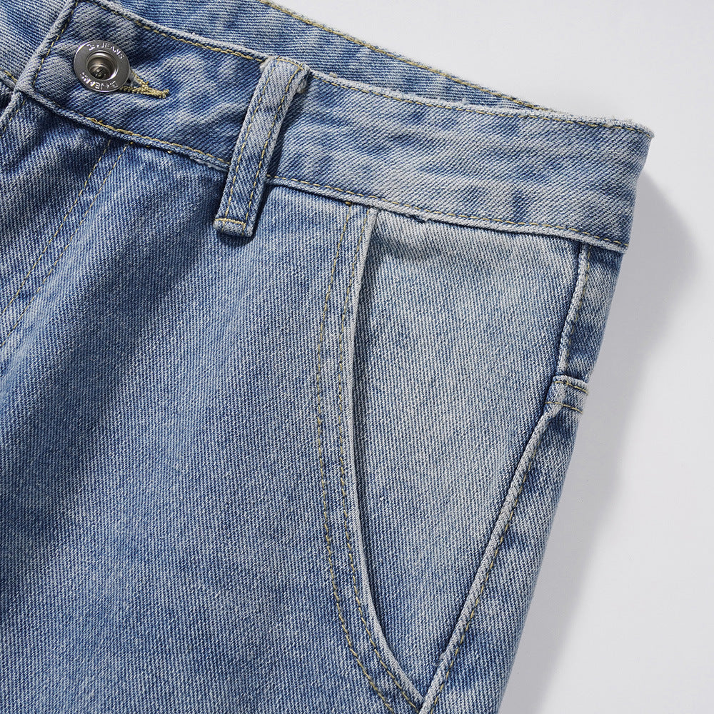 Gerade Utility-Cargo-Jeans für Männer - Falko