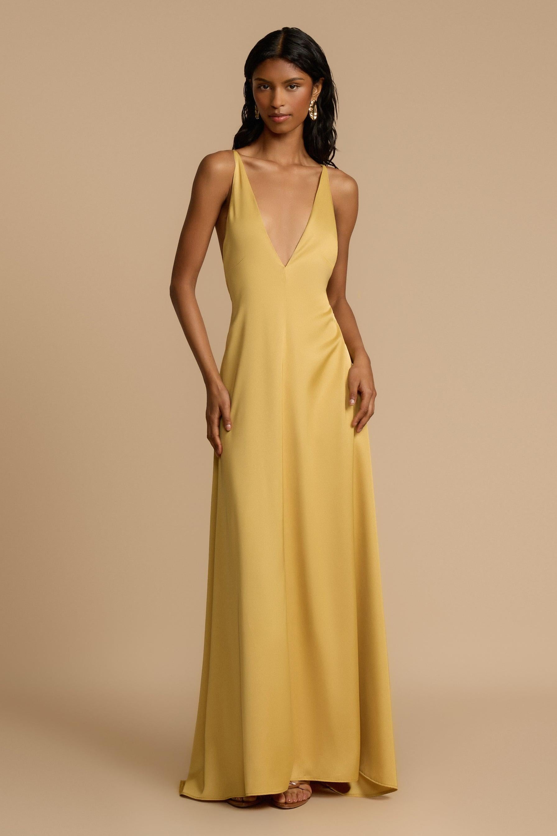 Tief ausgeschnittenes Maxikleid für Frauen - Bennet