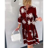 Aiza - Floral dress with 3/4 sleeves
