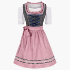 Dirndl mit Schürze in Rosa und Blau - Annalena
