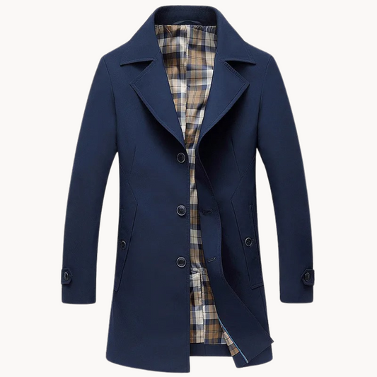 Herman - trench-coat design résistant et coupe-vent pour homme